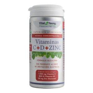 1 Vitaminas C+D+ZINC Formula alcalina triple accion Concentrada OFERTA